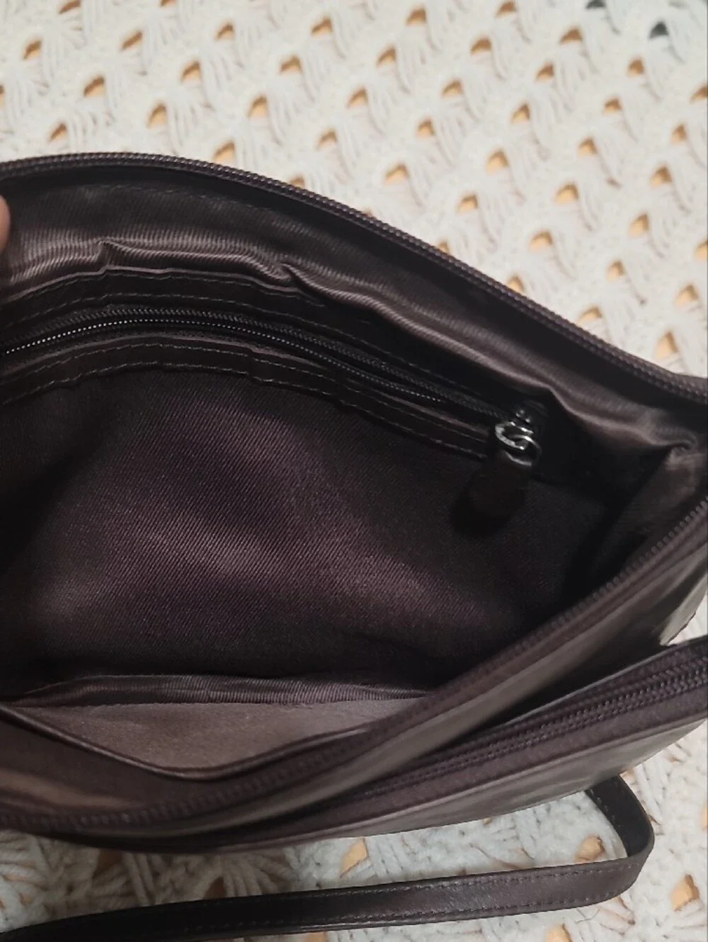 Men's Brown Leather Crossbody Bag - Classic Everyday Carry